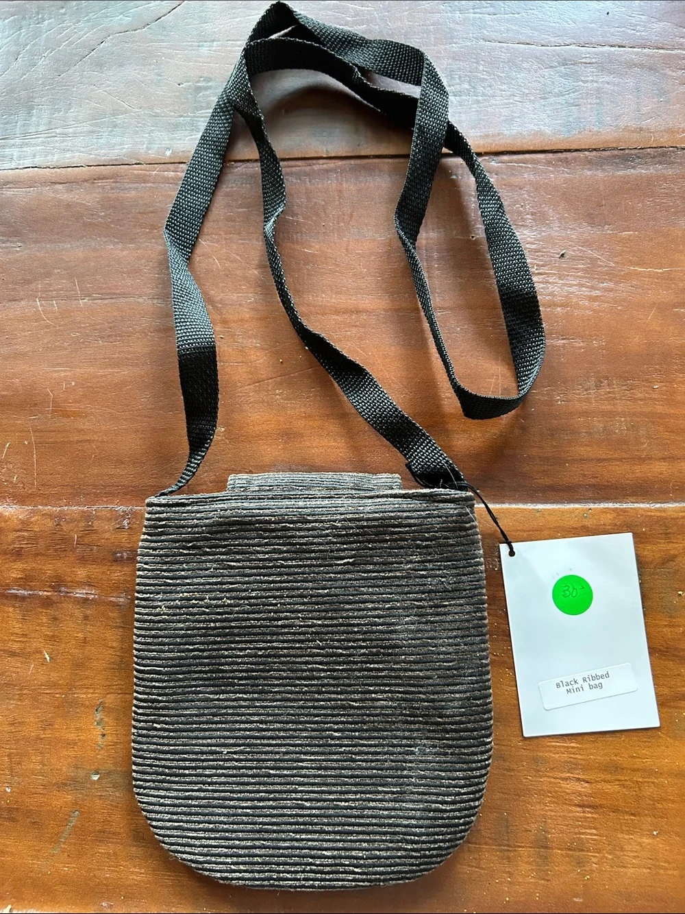 Tabby Handbags Black Textured Crossbody Bag, Small, NWT